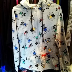 Gray Disney parks zip up hoodie